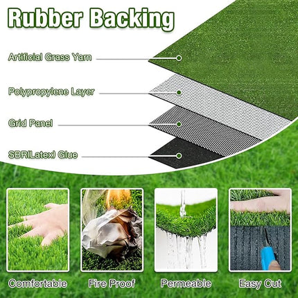 GLOBREEN Artificial Grass for Dog, 2FTx6FT Large Fake Grass Pee Pad