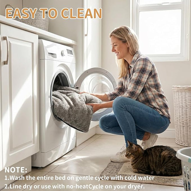 Self-Warming Cat Bed Pad, Self-Heating Cat Bed Mat Thermal Blanket for Indoor Cats & Dogs (L:75 * 50cm)
