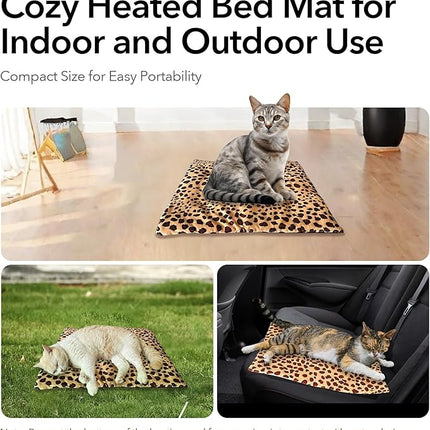 USB Heating Pad for Cat Small Dog, 5V Safe Heated Pet Mat with 3-Temp