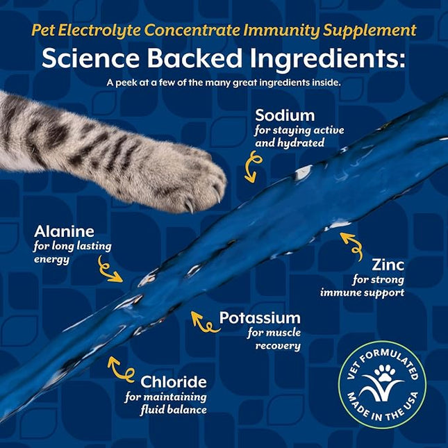 NaturVet Pet Electrolyte Concentrate for Dogs and Cats - 16 oz