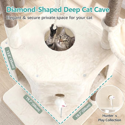 Cat Tree, 81.1" Skyward Corner Cat Tower for Large Cats VCT031MJ