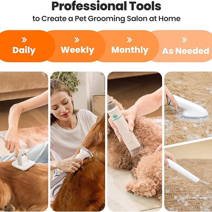neabot Neakasa P1 Pro Pet Grooming Kit & Vacuum Suction 99% Pet Hair