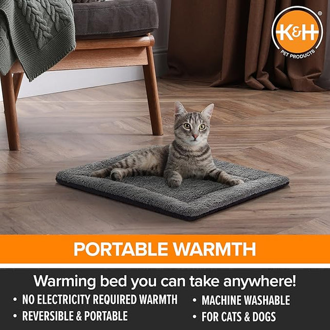K&H PET Products Self-Warming Cat Bed Pad, Self-Heating Thermal Cat and Dog Bed