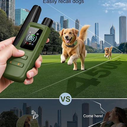 Dog Shock Collar - 4500FT Dog Training Collar with Remote, IPX8 Waterproof