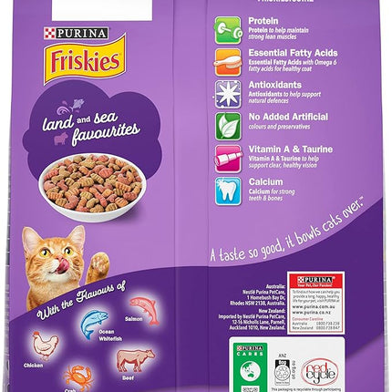 FRISKIES Adult Dry Cat Food Surfin' & Turfin' Favourites 2.5kg
