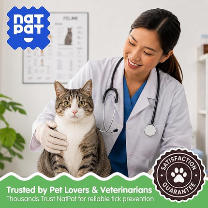 NATPAT Zen Patch Calming Stickers for Cats, Natural Aromatherapy, 24 Count