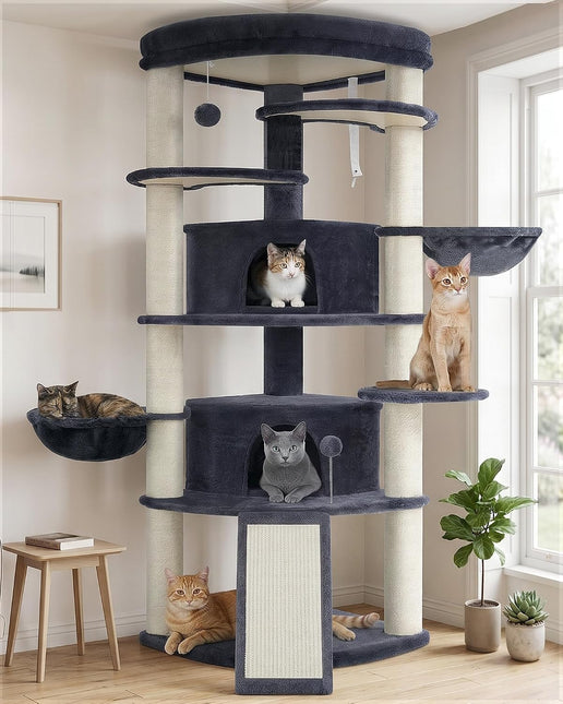 Corner Cat Tree, All Sisal Multi-Cat Scratching Posts