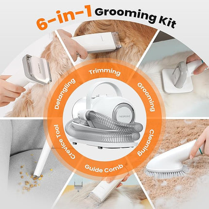 neabot Neakasa P1 Pro Pet Grooming Kit & Vacuum Suction 99% Pet Hair