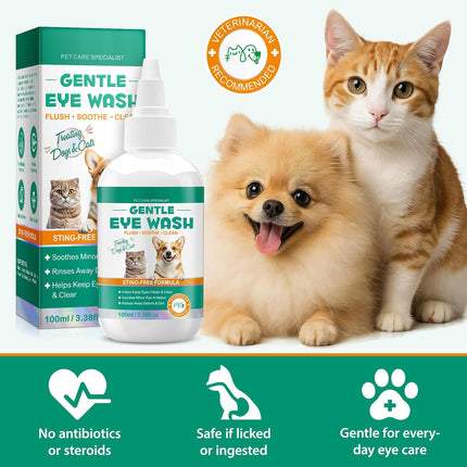 Eye Drops for Dogs and Cats 100ml, Natural