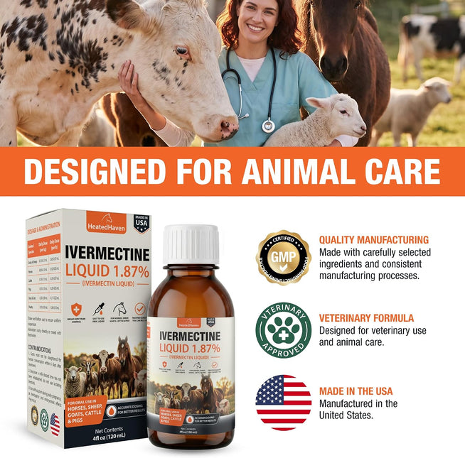 Livestock Liquid 1.87% Formula for Horses, Goat, Sheep, Poultry & More