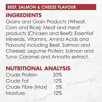 FANCY FEAST Adult Dry Cat Food Beef, Salmon and Cheese 1.4kg