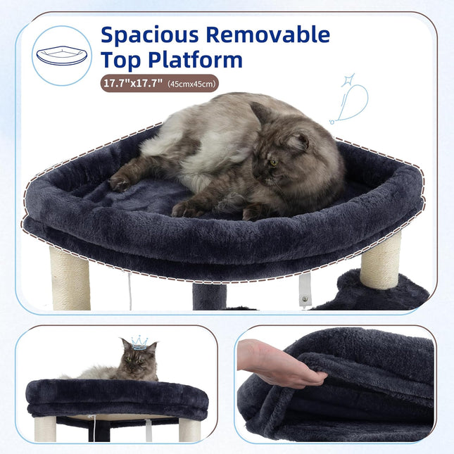 Corner Cat Tree, All Sisal Multi-Cat Scratching Posts