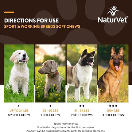 NaturVet Breed Specific Multivitamin for Sport & Working Breed Dogs