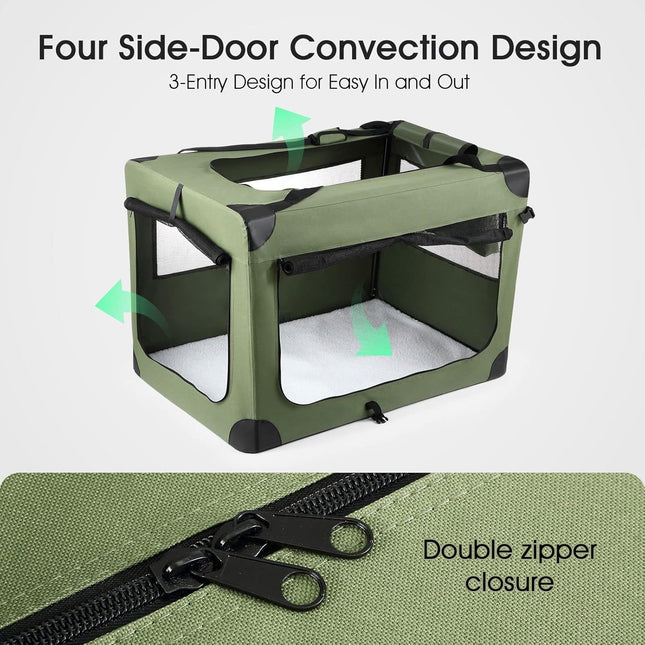 Pet Scene Soft Dog Crate 102x69x69CM Large Size for Pet Dogs Cat