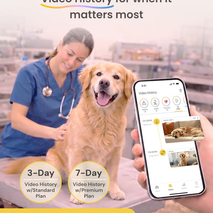 Furbo Mini Pet Camera + AI Nanny, 1080p Indoor Camera with Auto Tracking & Zoom, Colour Night Vision, 2-Way Audio,(Subscription Required)