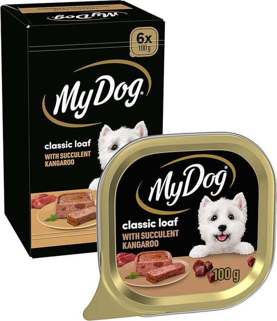 My Dog Adult Wet Dog Food Kangaroo Loaf 100g Tray, 36 Pack ( 6 X 6 Pack)