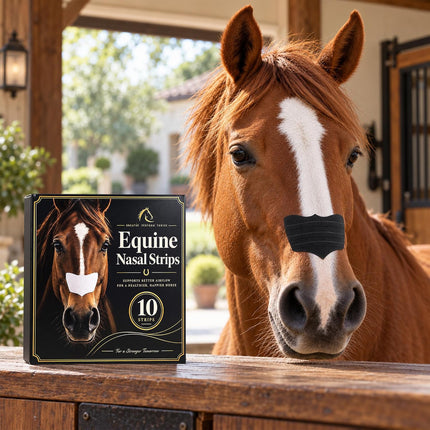 20 Pack Equine Nasal Strips Breath Aid Horses Nose Sticker Adhesive Patches