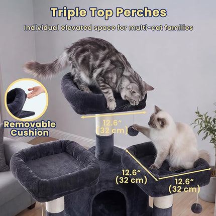 Cat Tree, 81.1" Tall Heavy Duty Cat Tower for Large Cats VCT032G