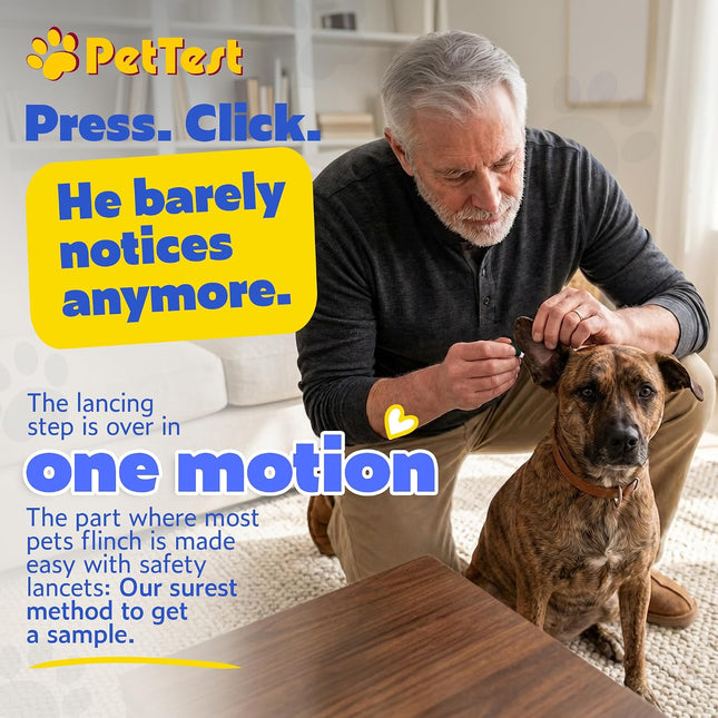 PetTest PetLink+ Glucose Monitor Kit for Dogs and Cats, Wireless App Sync