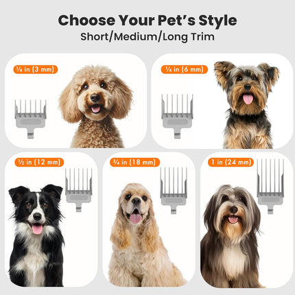 neabot Neakasa P1 Pro Pet Grooming Kit & Vacuum Suction 99% Pet Hair