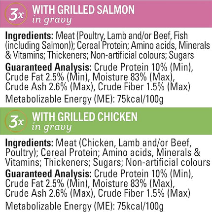 FANCY FEAST Adult Petite Delights Salmon & Chicken Grilled Wet Cat Food 12 x 50g