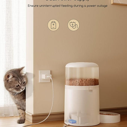 Faroro Automatic Cat Feeder with Camera, 3MP HD Video with Night Vision, 5G/2.4G
