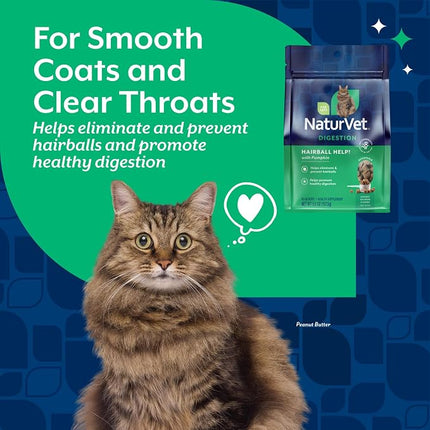 NaturVet Hairball Aid Scoopable Supplement for Cats - 5.5oz