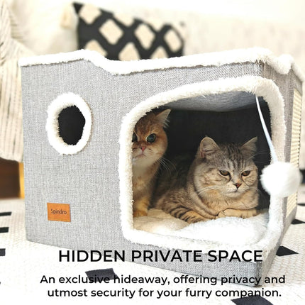 Large Cat Bed for Indoor Cats