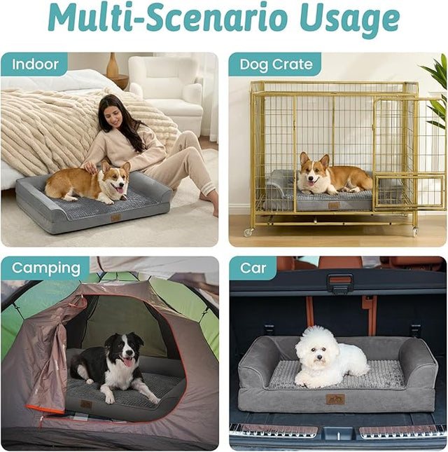 COZY KISS Orthopedic Dog Bed, Pet Sofa for Medium or Large Dog, (44x32x7 inch,)