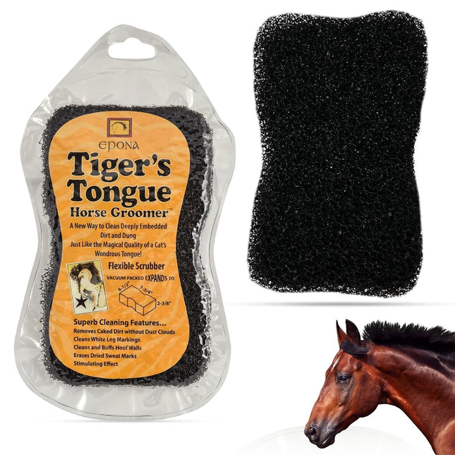 Epona Tiger’s Tongue Horse Groomer – Deep Cleaning Scrubber & Massager for Horses