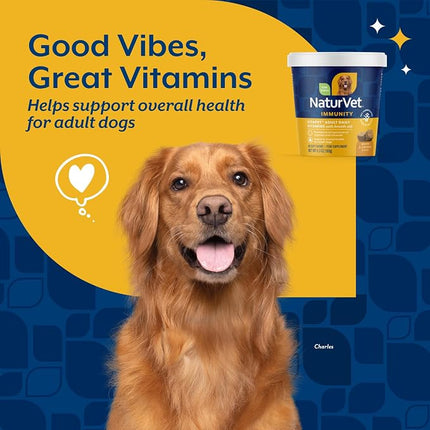 NaturVet VitaPet Adult Daily Vitamins with Breath Aid for Dogs - 60 Ct