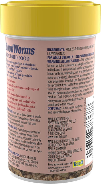 Tetra Bloodworms Freeze Dried Food