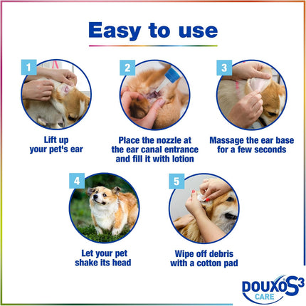 DOUXO® S3 CARE Ear Cleaner, Dogs & Cats, Vet-Recommended, 60ml