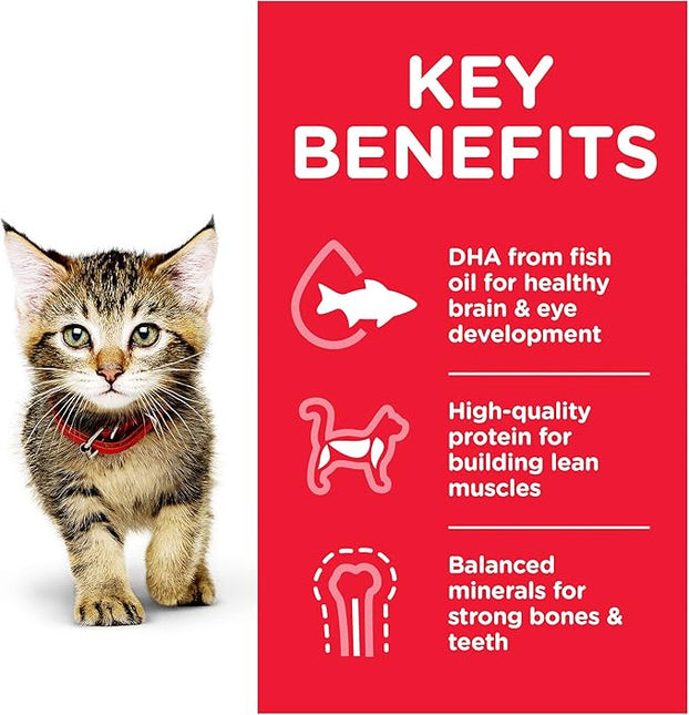 Hill's Science Diet Kitten Wet Cat Food, Chicken, 85g, 12 Pack, Cat Food Pouches