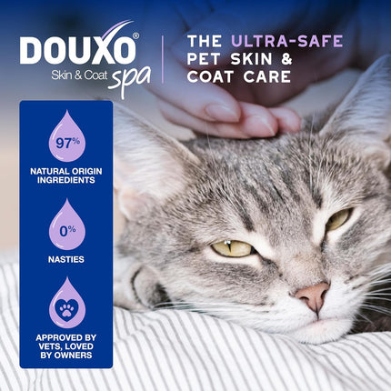 Douxo Spa Leave-on Mousse for Cats, Hypoallergenic, Skin-Friendly, 150 ml