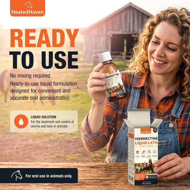 Livestock Liquid 1.87% Formula for Horses, Goat, Sheep, Poultry & More