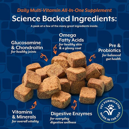 NaturVet All-in-One Dog Supplement Daily Multivitamin - 60 Soft Chews