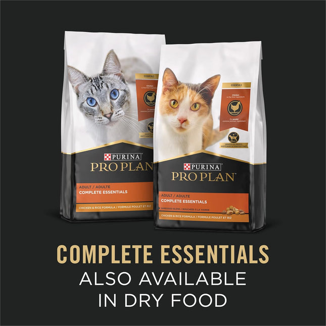 Purina Pro Plan Adult Wet Cat Food Poultry Favourites in Gravy Variety Pack 24x85g