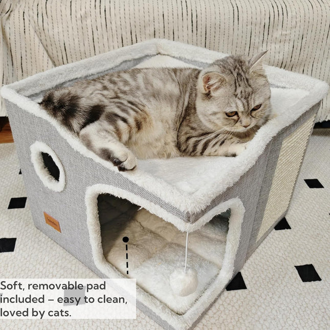 Large Cat Bed for Indoor Cats