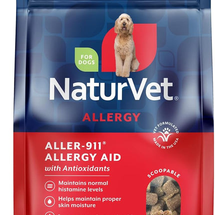 NaturVet Aller-911 Dog Allergy Support Scoopables Food Topper - 11oz