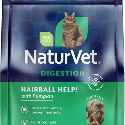 NaturVet Hairball Aid Scoopable Supplement for Cats - 5.5oz