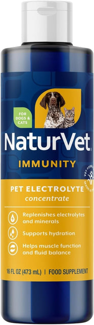 NaturVet Pet Electrolyte Concentrate for Dogs and Cats - 16 oz