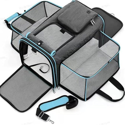 2 Sides Travel Expandable Pet Carrier Bag (Large)