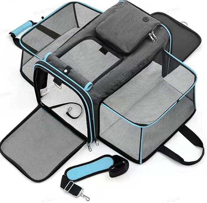 2 Sides Travel Expandable Pet Carrier Bag (Large)