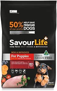 SavourLife Grain Free, Puppy Food, Australian Chicken - High Protein, 2.5kg