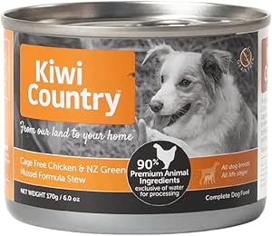 Wet Dog Food, Cage Free Chicken and NZ Green Mussel Formula, Grain-Free, 170g