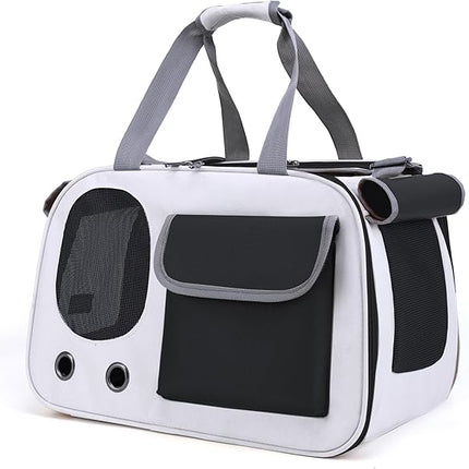 Collapsible Airline Approved Pet Carrier for Cats & Dogs up to 17 lbs
