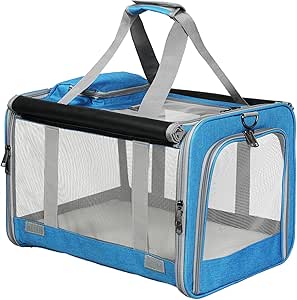 PaWz Pet Carrier Bag Large Cat Carrier Dog Carrier, Collapsible Soft Dog Crate