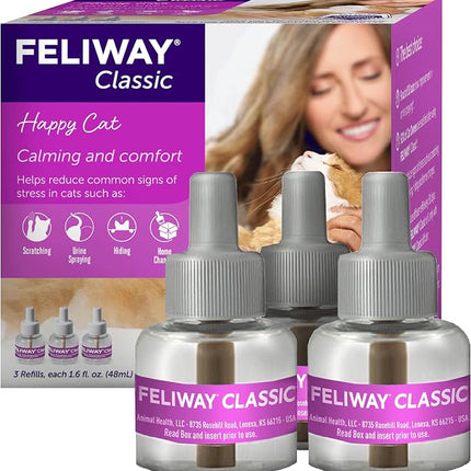 FELIWAY Classic Cat Calming Pheromone Diffuser Refill - 3 Pack