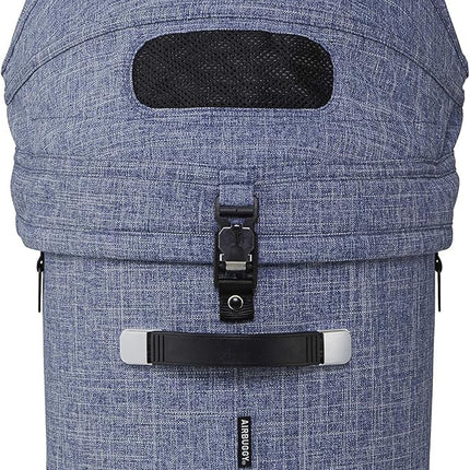 AirBuggy for Pet Dome 3 Cot Single Cot Regular Melange Denim/DOME3 COT Regular Melange DENIM/AD3102 Melange Denim, R Size, Can Be Used Alone, Can Be Used As A Cot Alone, Can Also Be Portable, Car